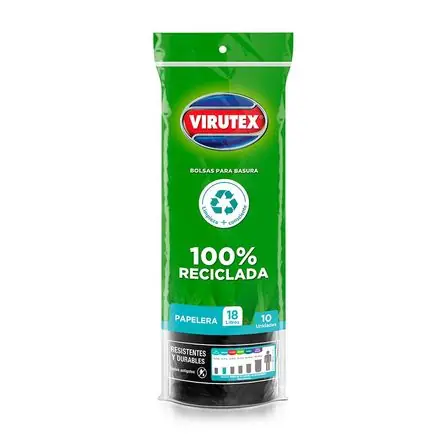 Bolsa de basura rollo 18 litros x 10 unidades Virutex Promo Stagionale