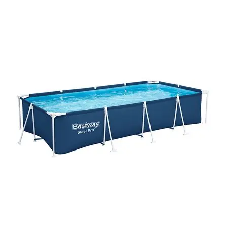 Consegna Rapida Piscina Estructural Rectangular Bestway Steel Pro 5700L 400x211x81cm Azul