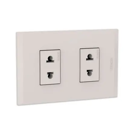 Top Qualità Tomacorriente Universal Doble MODUS4 Policarbonato Beige Bticino