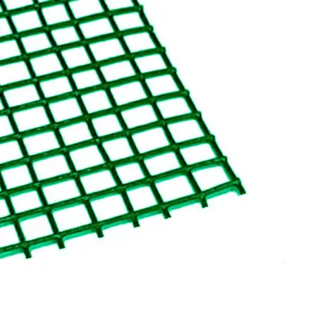 Malla Cuadrada PVC 1/4 Prodac Verde Plastificada para Construcción de Granjas Avícolas Consegna Rapida