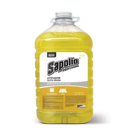 Limpiador Desengrasante Sapolio Sacagrasa Limón 5 litros Certificato