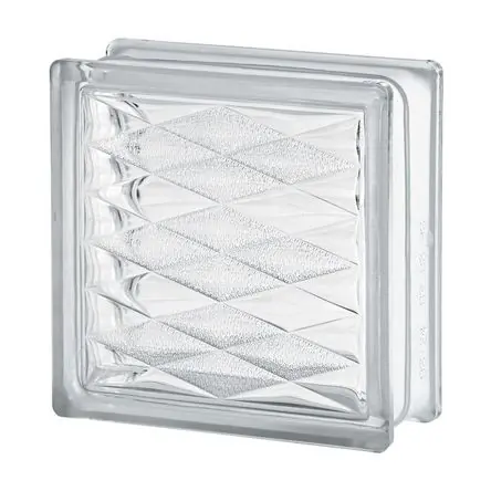 Bloque de vidrio Rombo 19x19cm Seves Glassblock Artigianale