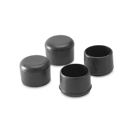 Regatón Redondo 1' Global Trader Negro Juego de 4 Protectores de Plástico Compra Adesso