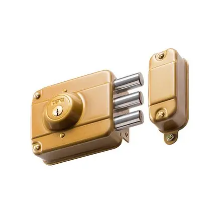 In Voga Cerradura de Acero Cantol Blindada Super 300 Oro de 1.9 cm