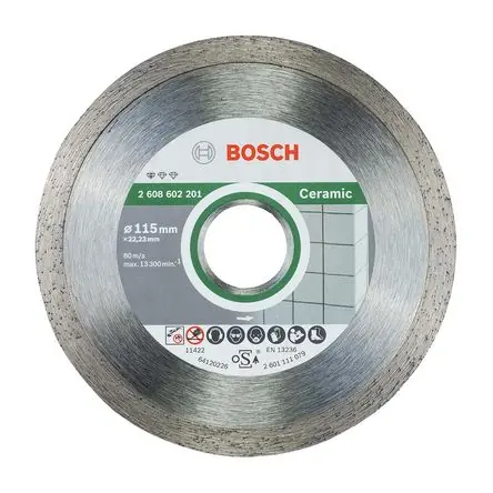 Disco de Corte Diamantado Bosch Standard 115mm para Cerámica y Azulejos Offerta Speciale