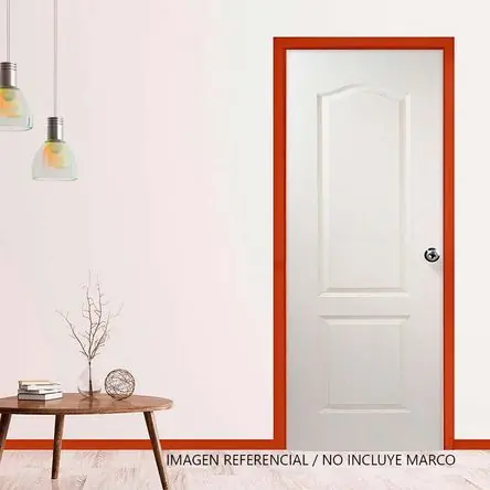 Puerta Contraplacada Dimfer Palace Blanco 40x90x07 Modelo Prestige Text Lusso
