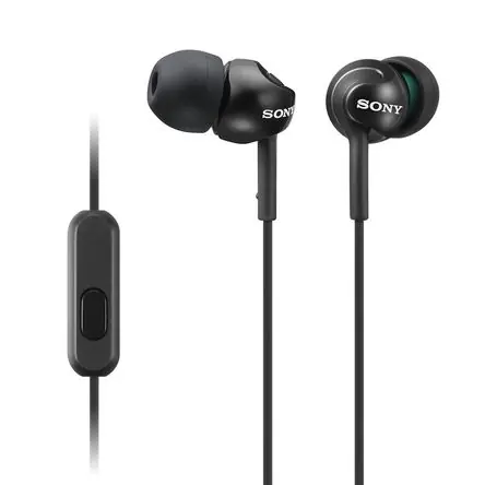 Artigianale Audífonos Earbuds Sony MDREX110AP Negro con Micrófono