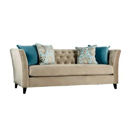 Acquista Ora Sofá Queen 3 Cuerpos Alto Hogar Beige