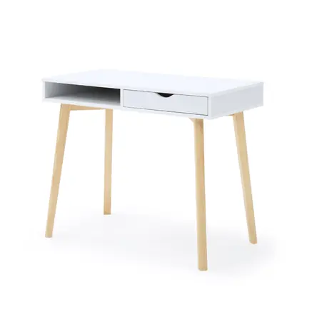 Escritorio Vintage Luna 1 Cajón Color Blanco VENTITAS HOME Occasione