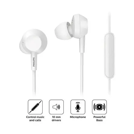 Affare Audífonos Philips TAE4105WT Blanco