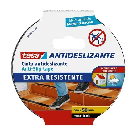 Cinta antideslizante negra 5mx50mm Tesa Premium