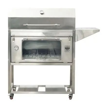 Parrilla con Caja China La Carbonera Grill Bróker 700 con Tapa Full Acero Inoxidable 201 Ordina Subito