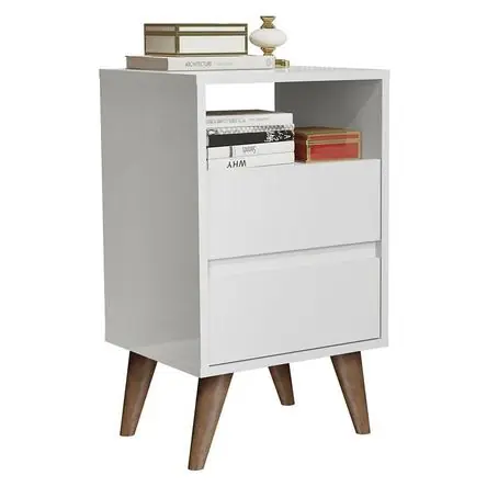 All’Ingrosso Mesa De Noche de Melamina Classic Blanco TU MESITA