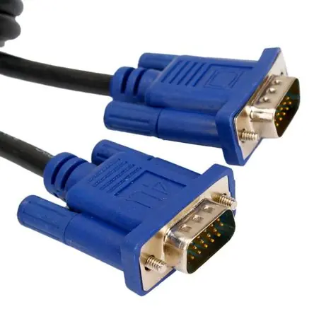 Originale Cable Vga Macho a Vga Macho 1.5 Metros 15 Pines Doble Filtro - Negro