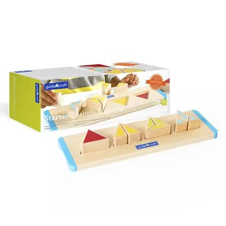 Offerta Lampo Juguete Montessori Encajable de Fracciones Triángulo Guidecraft