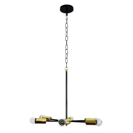 Esclusivo Lámpara De Techo Helice 6 Luces Metal