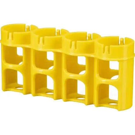 Soporte de Baterías STORACELL SlimLine C4 (Amarillo) - Almacena 4 Baterías C, Dispensación con una M Occasione