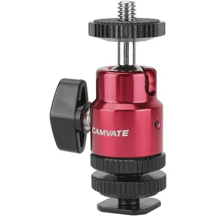 Premium Soporte de Cabeza de Bola Mini CAMVATE 1/4