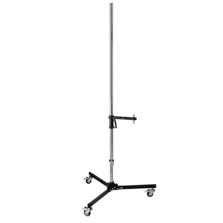 Soporte de Columna Impacto con Brazo Deslizante (Acero Cromado) - Capacidad de Carga: 17.6 lb, Altur Garanzia Inclusa