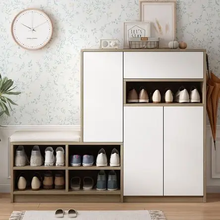 Ordine In Blocco Zapatera Lovegood Blanco y Espresso Coricha Home