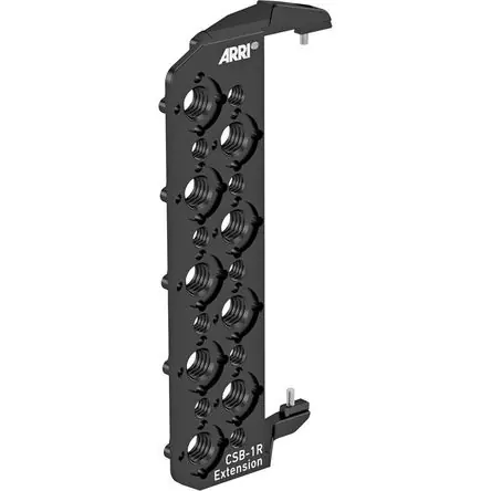 Soporte Lateral ARRI CSB-1R para Cámara - Extensión con Accesos Abiertos y Roscas de Accesorios Nuova Collezione