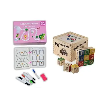 Libro De Trazos Mágicos + Cubo ABC 48Pzs Para Niñas Direttamente Dal Produttore