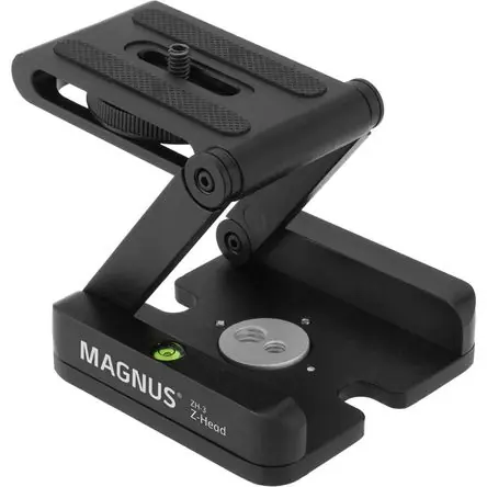 Acquista Ora Soporte Magnus Z-Head Plegable para Video y Fotografía - Capacidad de Carga 6.6 lb, Altura Máxima 3.