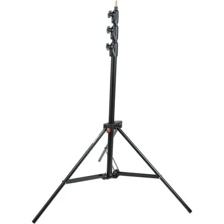 Soporte Manfrotto Alu Master con Amortiguación de Aire (Negro, 12') - Plegable, Apilable, Tres Exten Ultimissimo Modello
