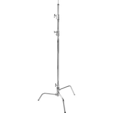 Soporte C-Stand Impact Turtle Base (10.75', Cromo) - Base Desmontable, Patas con Bloqueo de Giro y L Offerta Speciale