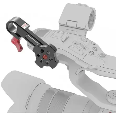 Migliore Qualità Soporte de Mango Zacuto para Sony FX6 - Montaje sin Herramientas, Posicionamiento a 45°, Puerto de V