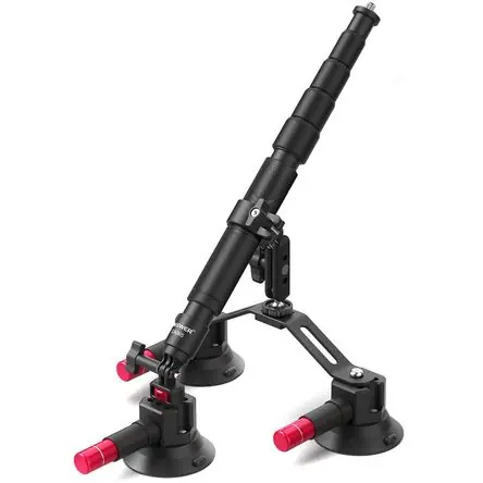 Soporte de Coche Neewer 3 en 1 con Ventosas de Succión Potentes, Cabezas de Doble Bola 360°, Polo Te Professionale