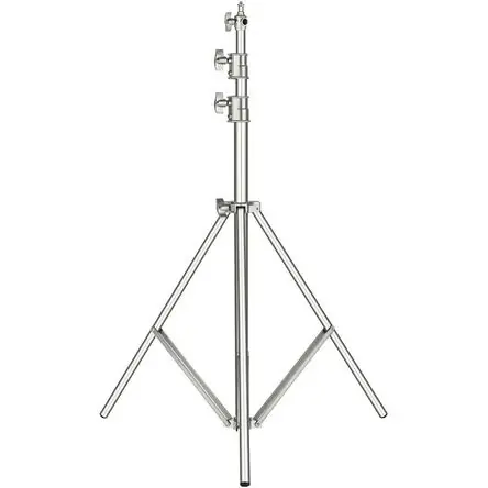 Soporte de Luz Neewer de Acero Inoxidable Resistente con Adaptador Universal (9.8') - Capacidad de C Lusso