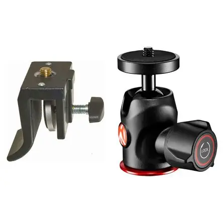 Soporte de Ventana para Auto Manfrotto con Cabezal de Bola Micro - Capacidad de 4.41 lb, Aluminio Fu Prezzo Basso