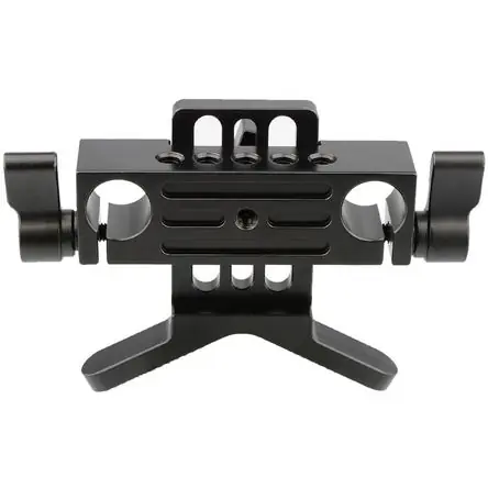 Bestseller Soporte de Lente Ajustable CAMVATE para Varillas de 15mm (Perillas Negras) - Compatible con Diámetro