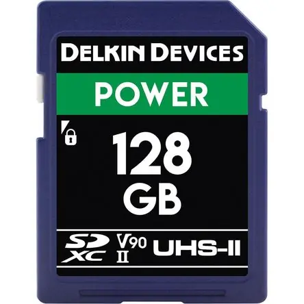 Tarjeta de Memoria Delkin Devices 128GB POWER UHS-II SDXC - Velocidades de Lectura 300 MB/s y Escrit Popolare