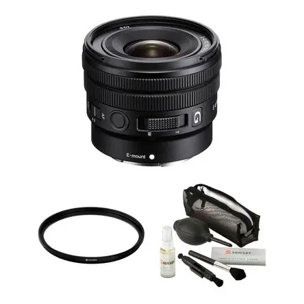 Sony E 10-20mm f/4 PZ G Lens y Kit de Filtros (Montura E) - APS-C, Zoom Potente, Resistente al Polvo Novità