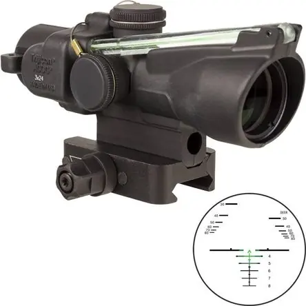 Trijicon 3x24 XB Compact ACOG Crossbow Scope (340-400 fps) con Montura Q-LOC Bestseller
