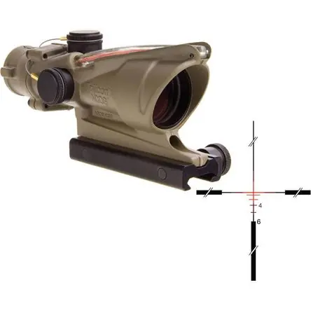Ultima Occasione Trijicon 4x32 ACOG Dual-Illuminated Riflescope (Cerakote Flat Dark Earth, Retícula de Cruz Roja BDC,