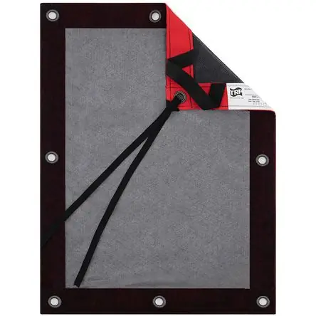 TRP WORLDWIDE Malla de Difusión de Capa Única Doble (Negro, 8 x 8') - Reduce Luz Transmitida, Estruc Fatto A Mano