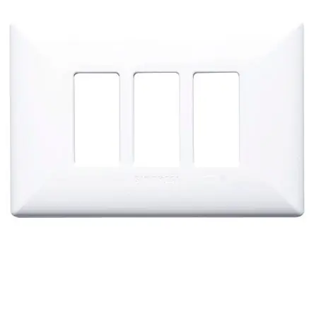 Placa Triple De 3 Espacios Sinthesi S17 Blanco Offerta Speciale