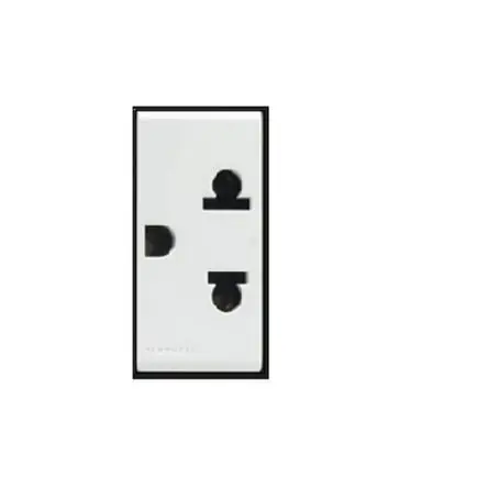 Dado Tomacorriente Simple Universal Con Tierra De 1 Modulo Sinthesi S22 Blanco All’Ingrosso
