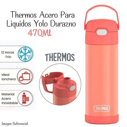 Scelto Dai Clienti Termoo Yolo Térmico de Acero Thermos 470ml - Melón