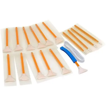 VisibleDust DHAP Naranja 1.6x Vswabs, Set de Swabs de Esquina y Mango CurVswab - Limpieza Efectiva d Saldi