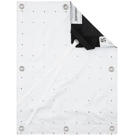 Di Marca TRP WORLDWIDE Windbounce Fabric (Blanco, 8 x 8') - Permite el Paso del Viento, Poco o Ningún Movimie