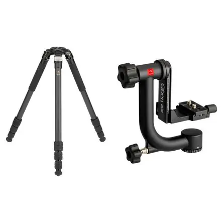 Ultime Pezzi Trípode de Fibra de Carbono Robus RC-5570 Vantage Series 3 con Cabezal Gimbal Oben GH-30 - Capacidad