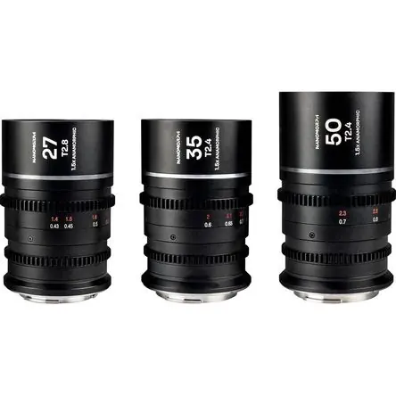 Esclusivo Venus Optics Laowa Nanomorph S35 Paquete de Lentes Anamórficas Prime de 3 Lentes (Sony E, Destello P