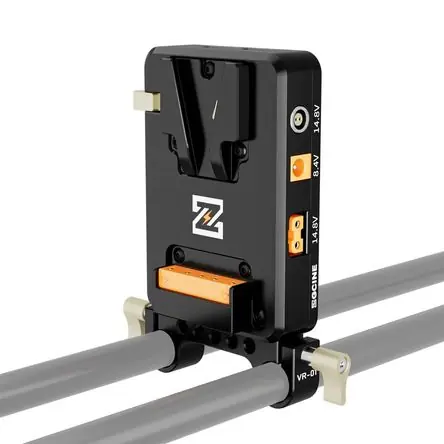 ZGCINE VM-VP2 Kit 1 Placa de Batería V-Mount (15mm LWS) con Soporte USB-C PD, Salidas D-Tap y Conect Compra Adesso