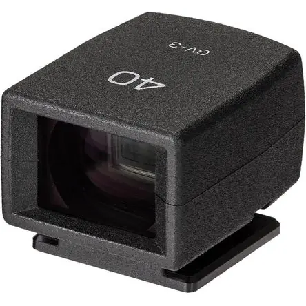Visor Externo Ricoh GV-3 para Sistema de Cámara GR IIIx - Montaje en Zapata Fría, Equivalente a 40mm Consegna Rapida