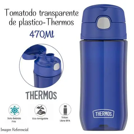 Affare Tomatodo Thermos Transparente de 470 ml - Azul