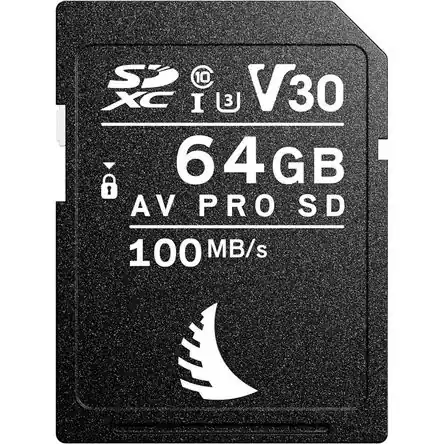 Tarjeta de Memoria Angelbird 64GB AV Pro UHS-I SDXC - Velocidades de Lectura 100 MB/s y Escritura 52 Super Prezzo